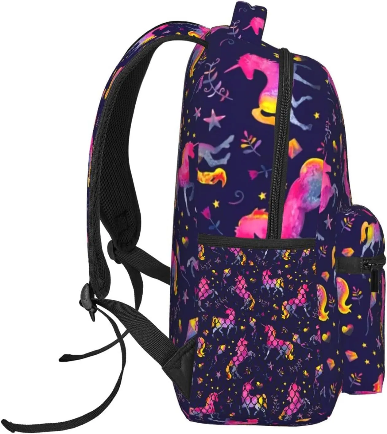 Cute Unicorns Backpack Lightweight Laptop Backpack Casual Daypack Travel Double Shoulder Bag For Women Men