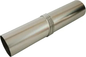 DANCHEL OUTDOOR Roll up Titanium Stove Pipe Ultralight,Camping Wood Stove Chimney Pipe with Rings, Hot Tent Accessories Replacement Flue 2.36’’ Dia, 11'' Wide, 8.2ft/2.5M Length