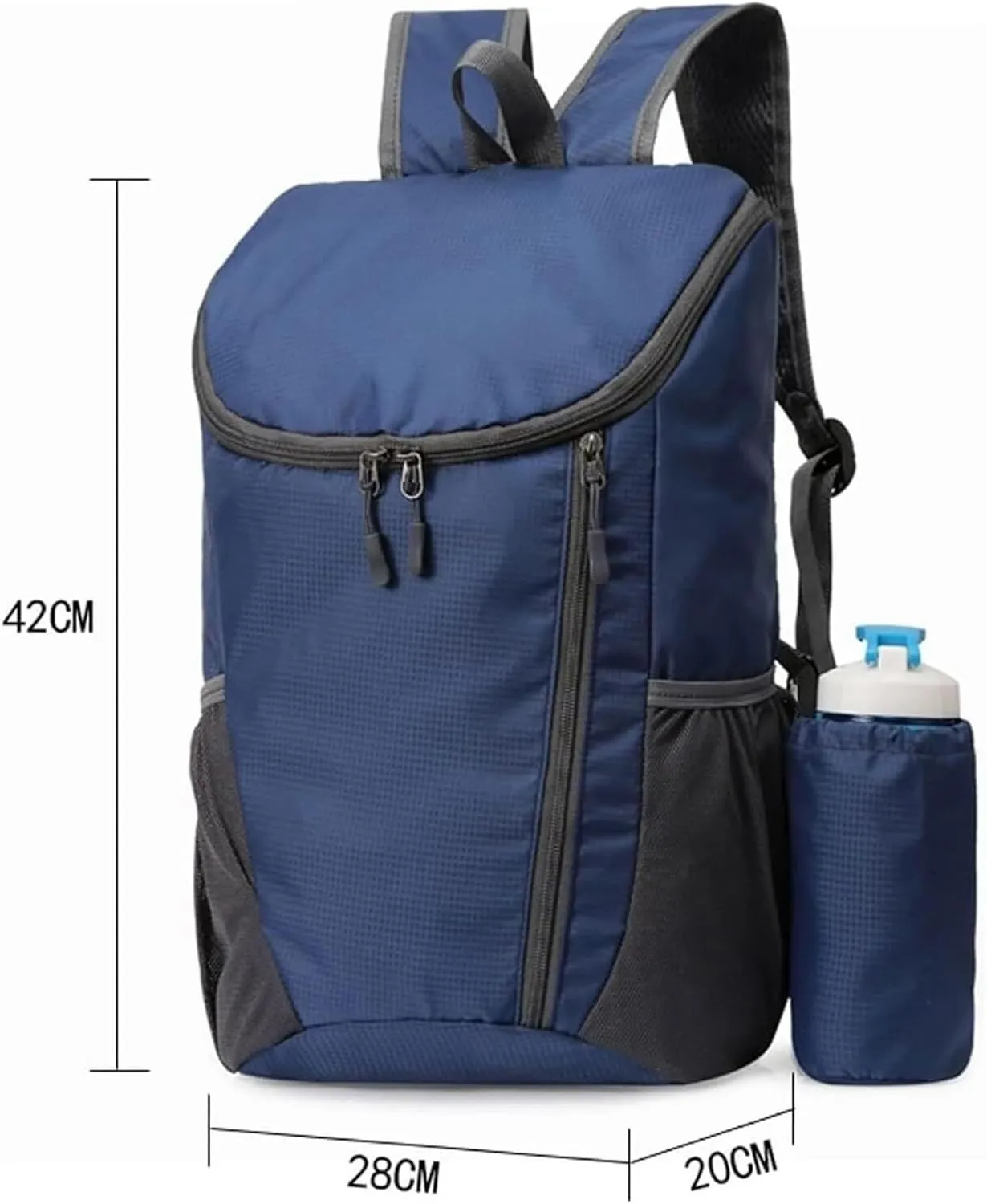 Daypacks Outdoor, Camping Backpack Ultralight Backpack With Bottle Holder Folding Travel Lightweight Backpacking(F)