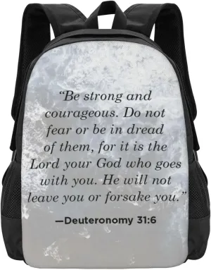Deuteronomy 31 ：6 Lightweight Packable Backpack Travel Casual Hiking Daypack Foldable Backpack For Men Women