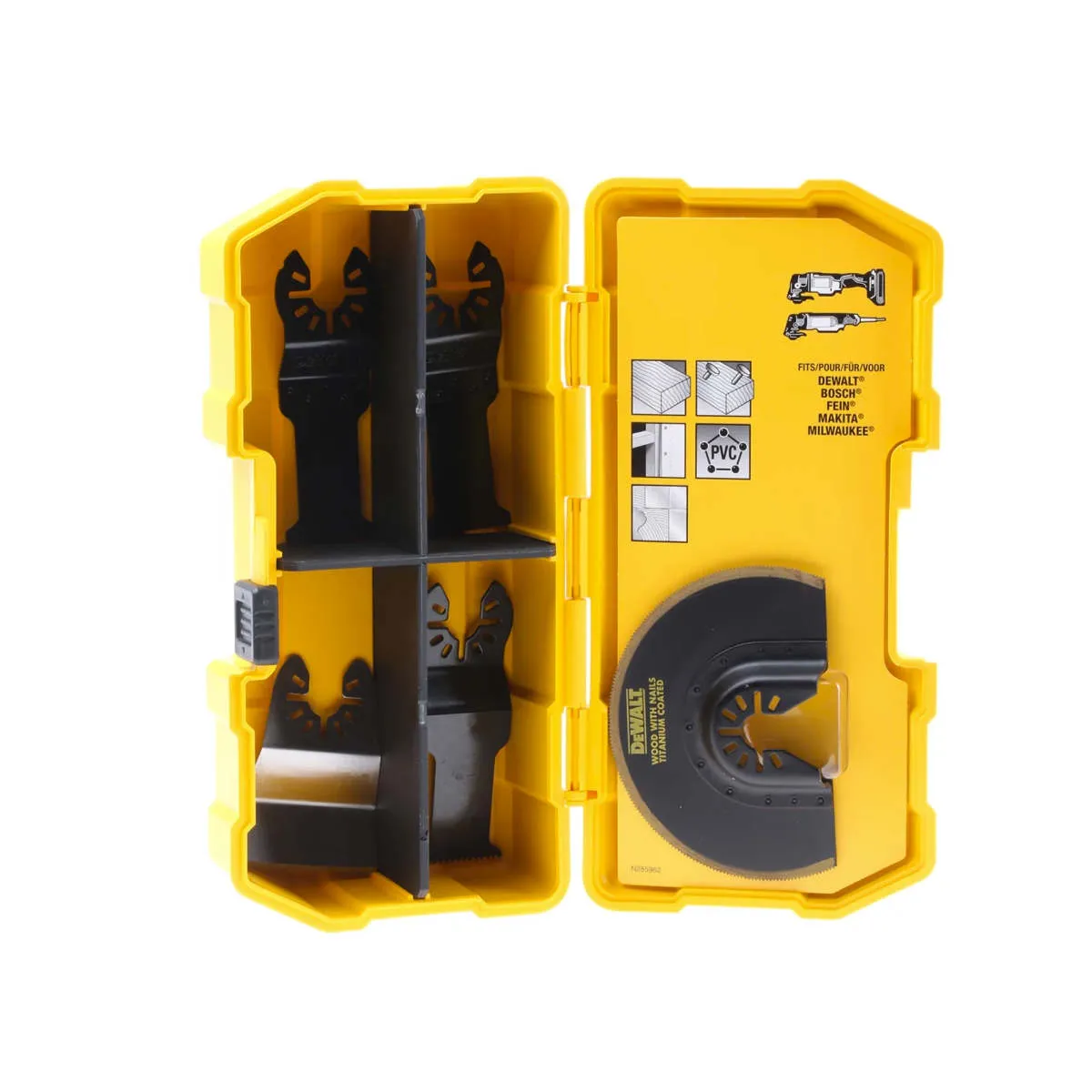 Dewalt 5 Piece Saw Blade Set for Multi-Tool in Tough Case DT20715