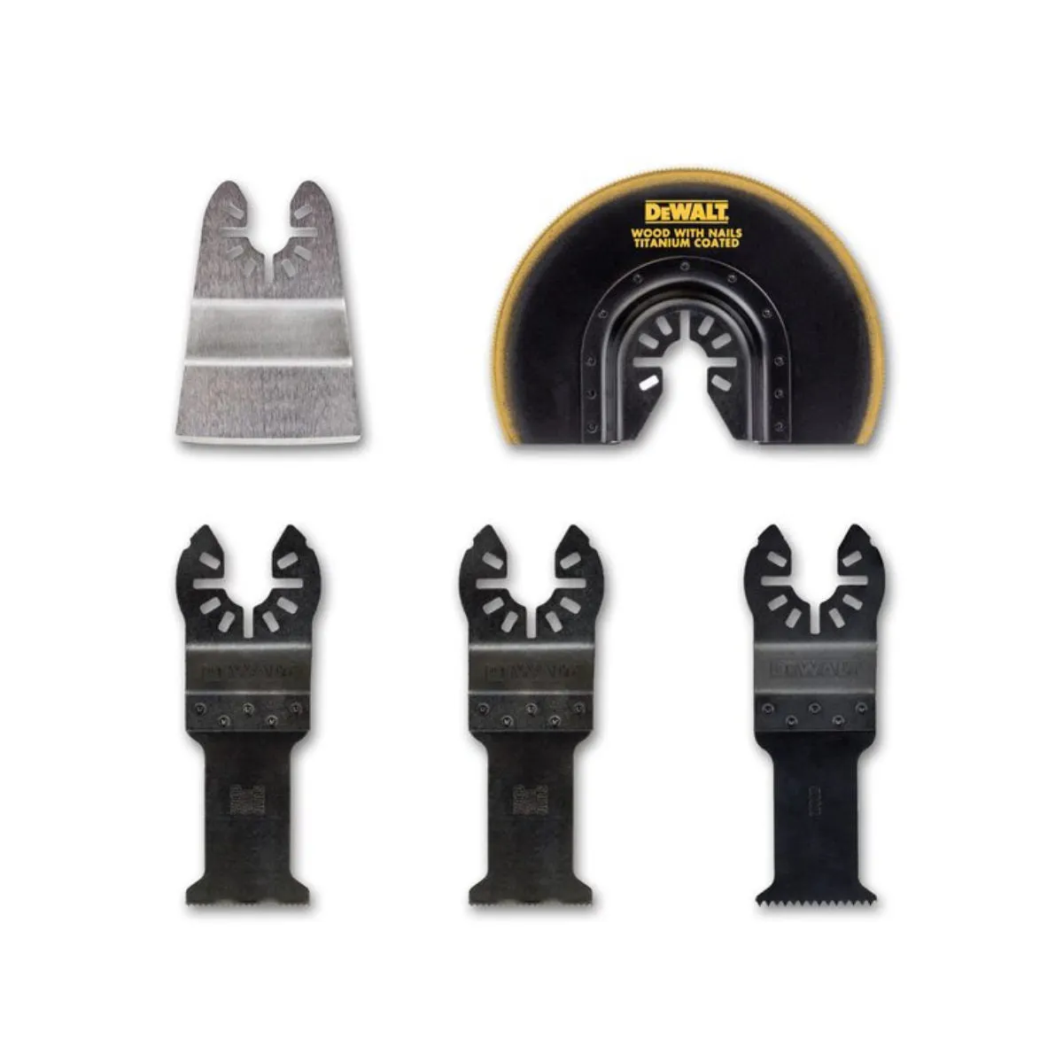 Dewalt 5 Piece Saw Blade Set for Multi-Tool in Tough Case DT20715