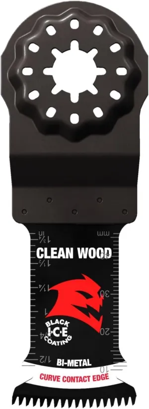 Diablo Demo Demon Starlock Bi-Metal Oscillating Blade for Clean Wood Applications - 1-1/4" Width of Cut, 2" Cut Depth, 3-Pack - DOS125JBW3