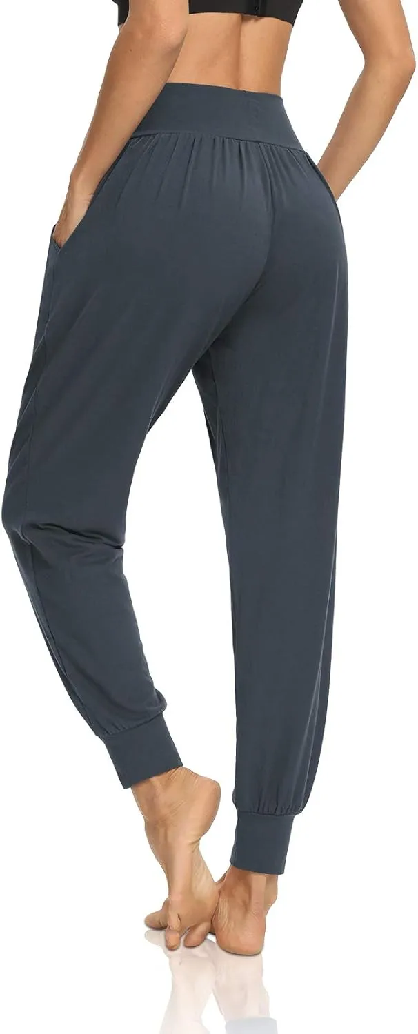 DIBAOLONG Womens Yoga Joggers Loose Workout Sweat Pants Comfy Lounge Pants with Pockets