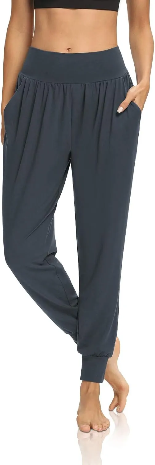 DIBAOLONG Womens Yoga Joggers Loose Workout Sweat Pants Comfy Lounge Pants with Pockets