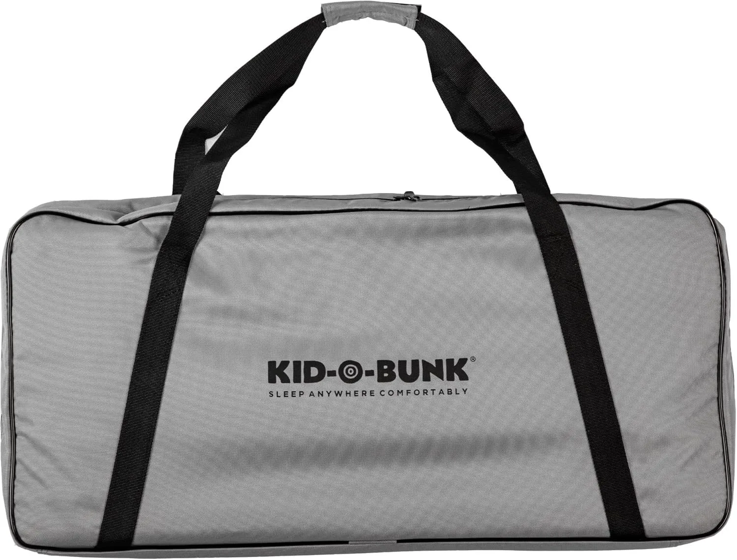 Disc-O-Bed Youth Single Cot Kid-O-Bed with Storage Organizer for Easy Gear Access & Carry Bag Transport, Indoor or Outdoor Use, Grey