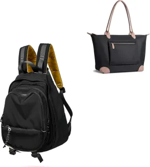 DORIS&JACKY UNISEX Campus Backpack Large Capacity Travel Casual Daypack For Women