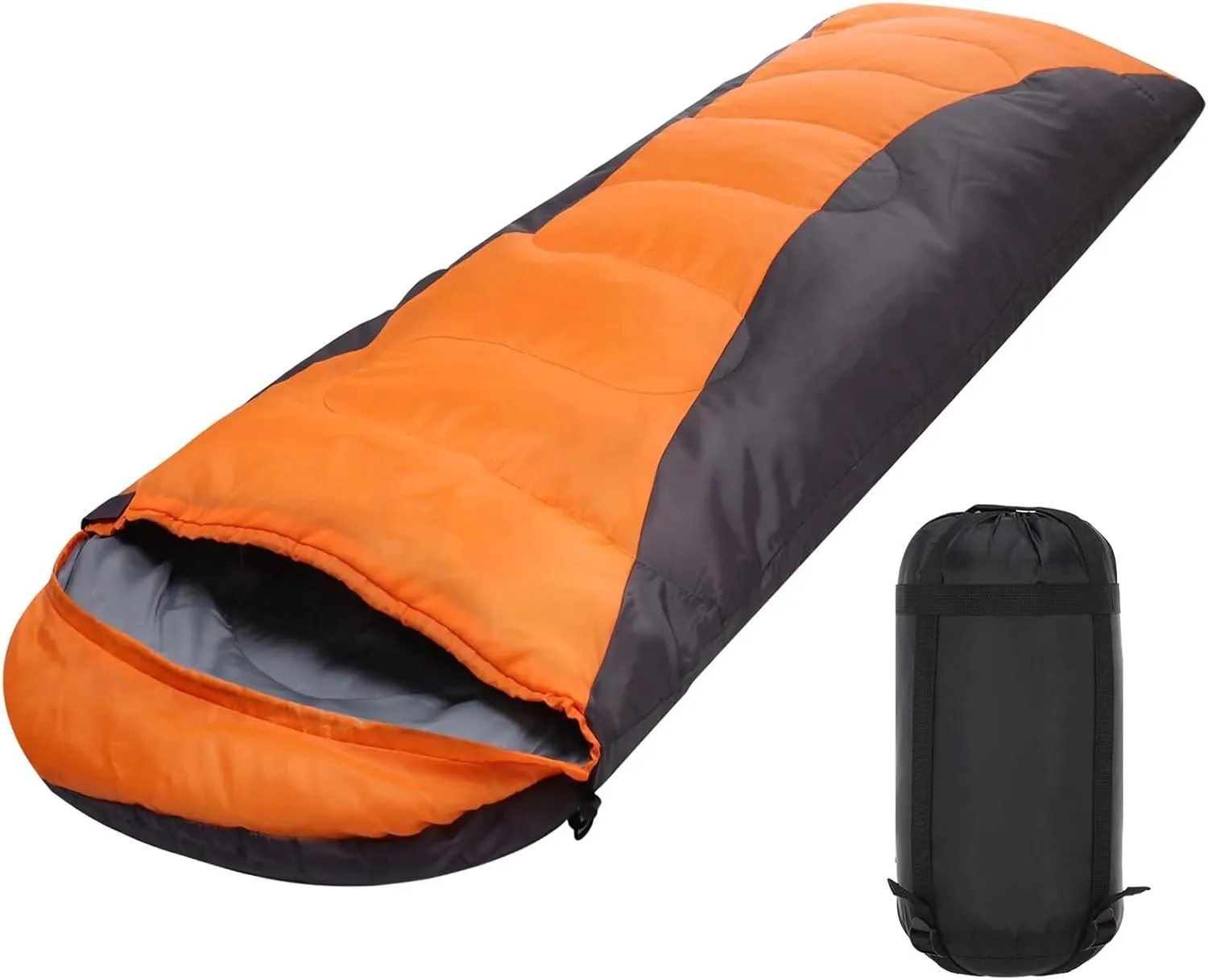 Double Sleeping Bag for Adults with 2 Pillows, 2 Person Sleeping Bag for Waterproof Large Sleeping Bags for Family Camping Backpacking Hiking Outdoor