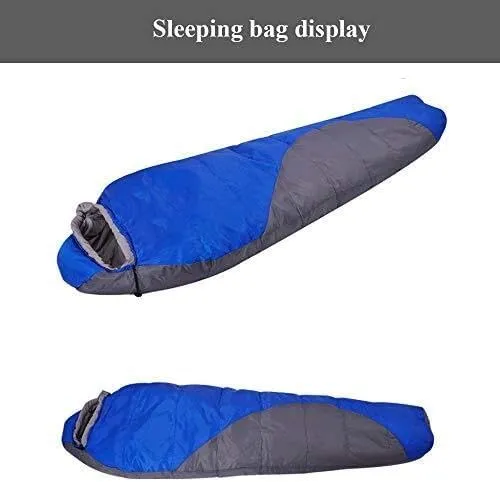 Double Thick Hollow Cotton Sleeping Bag 220x80x50cm – Warm, Portable for Camping, Travel & Office Nap with Compression Sack