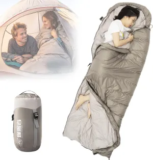 Down Sleeping Bag Cold Weather 0 Degree Lightweight Mummy Sleeping Bag Portable Camping Sleeping Bag with Compression Sack,for Adults & Kids - Indoor & Outdoor: Backpacking,Hiking,600gDownFilling