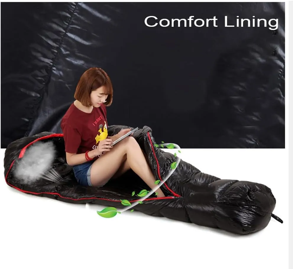 Down Sleeping Bag Down 30F 15F 0F Light Weight Ultralight Mummy Sleeping Bag Adult Waterproof Cold Weather Backpaking Camping Hiking Outdoor Stuff Sack Maintaining