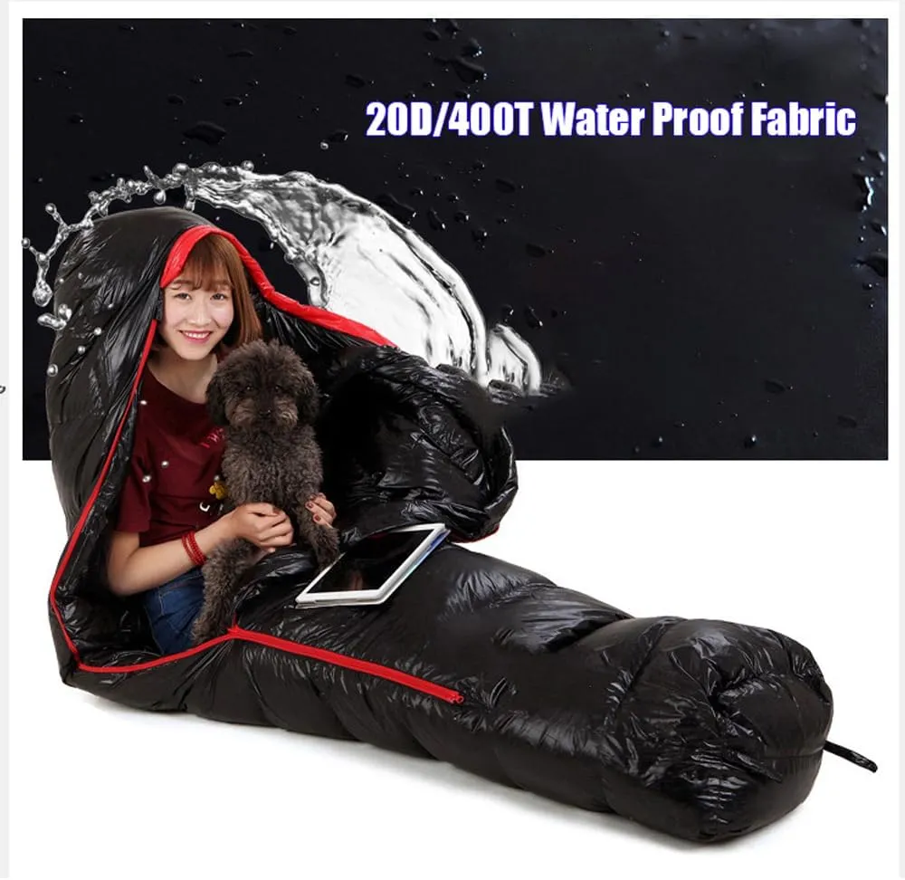 Down Sleeping Bag Down 30F 15F 0F Light Weight Ultralight Mummy Sleeping Bag Adult Waterproof Cold Weather Backpaking Camping Hiking Outdoor Stuff Sack Maintaining
