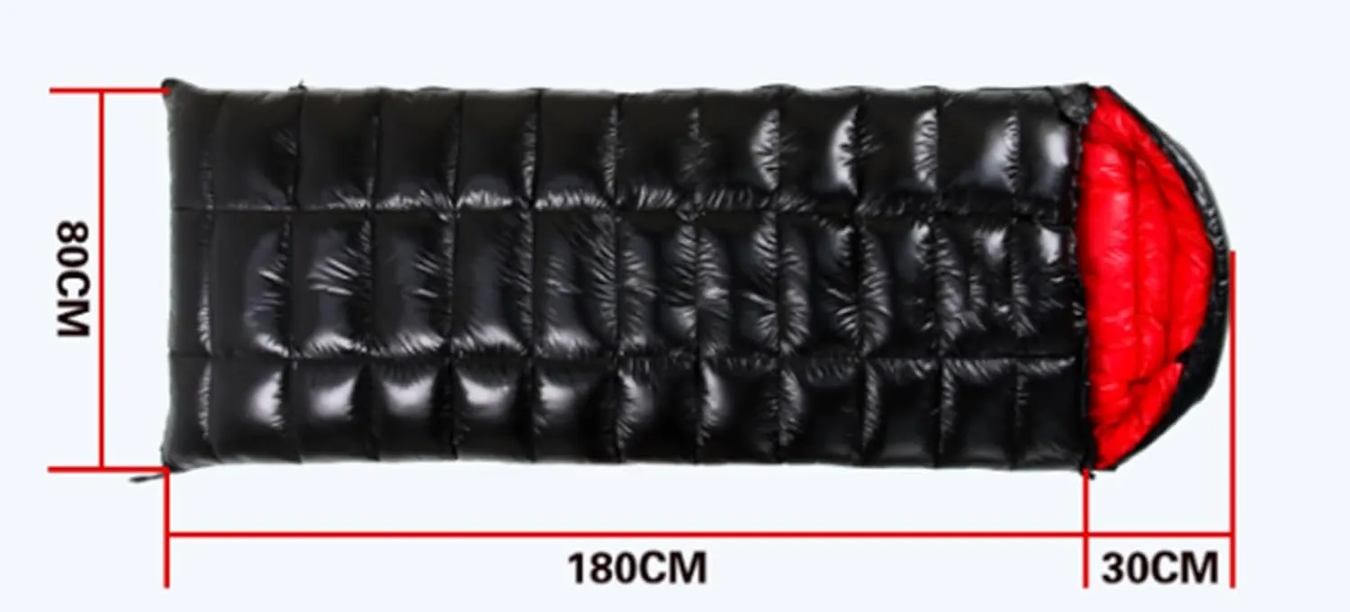 Down Sleeping Bag, Filling 1800g/2000g White Goose Down Winter Sleeping Bag, Envelope Sleeping Bag with Removable Cap Backpack Sleeping Bag for Hiking Camping