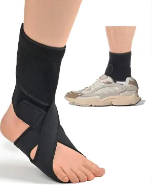 Drop Foot Brace, AFO Foot Drop Brace for Walking, Drop Foot Brace with Shoes, Soft Night Splint for Foot Drop, Foot Drop Brace for Sleeping, Adjustable Ankle Brace (Right)