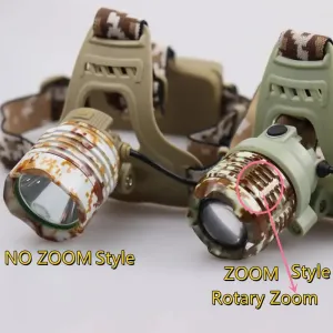 Drop Shipping ZOOM Headlamp XML-T6/L2 LED Headlamp Fishing Headlight Hunting light Camping Torch lantern Flashlight