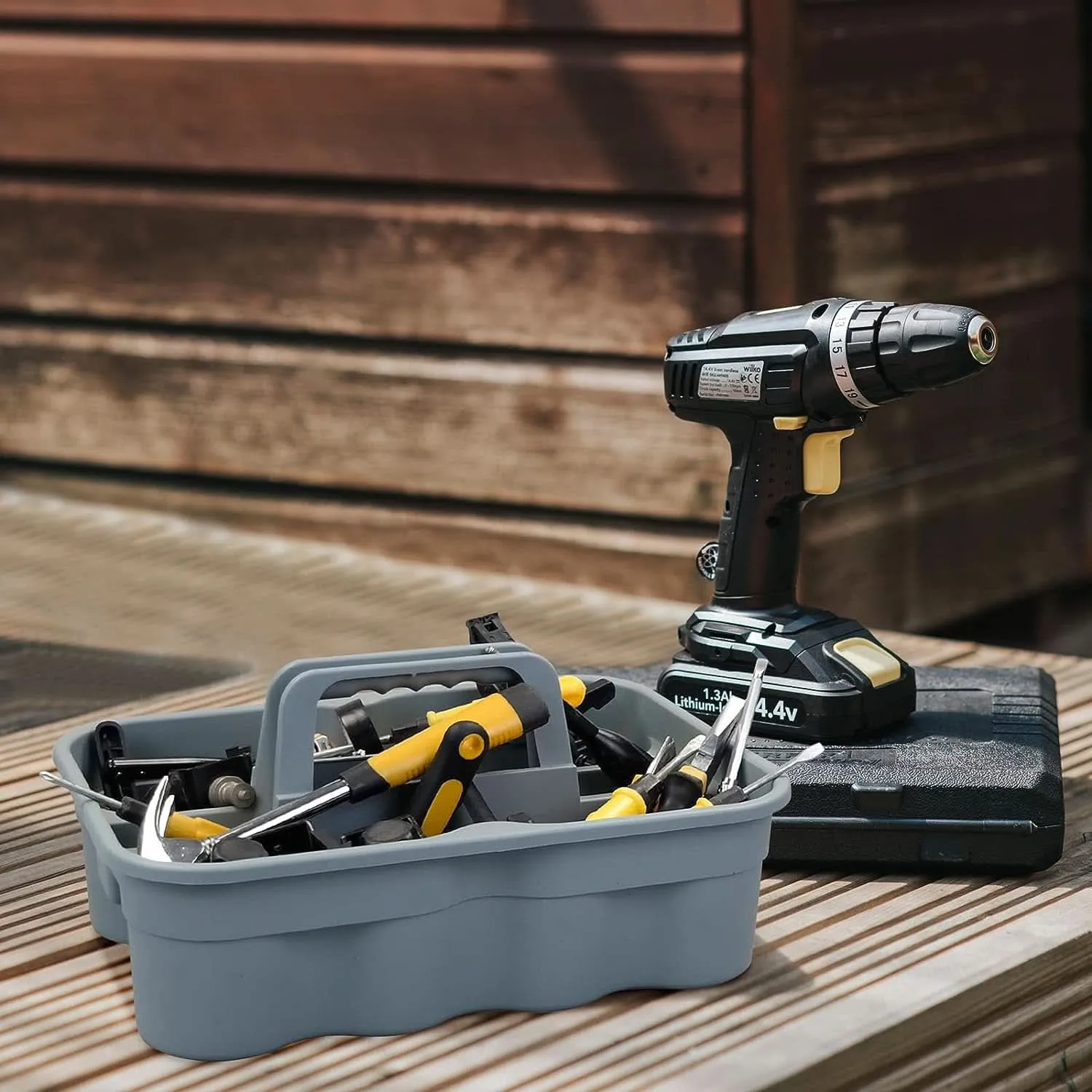 Durable Plastic Cleaning Caddy with Handle
