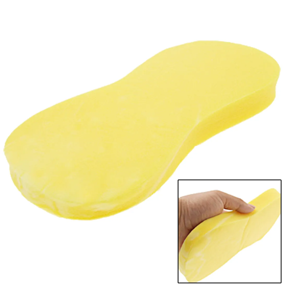Durable Practical Expanding Bone Shaped Car Wash Sponge Yellow