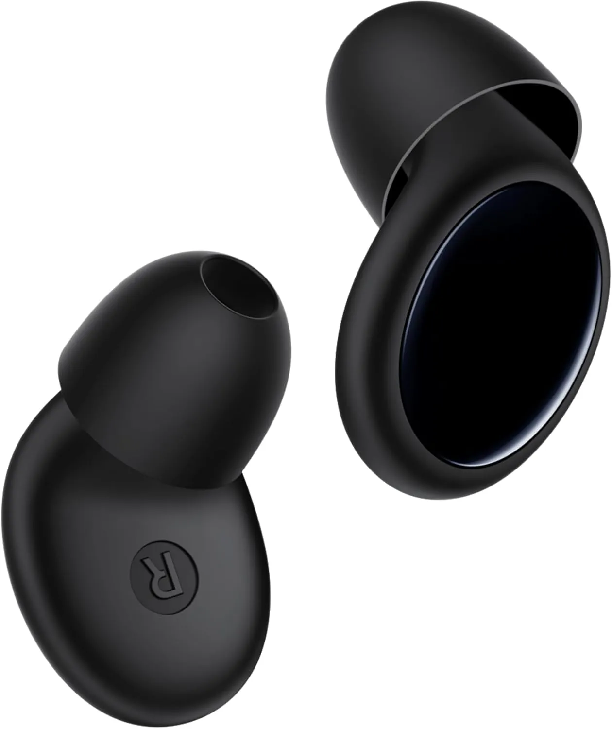 Ear Plugs for Sleeping, 45dB Ear Plugs for Noise Reduction, Reusable Noise Cancelling Ear Plugs for Concerts, Motorcycle, Travel - Silicone Hearing Protection Earplugs with 8 Eartips & Case Black