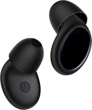 Ear Plugs for Sleeping, 45dB Ear Plugs for Noise Reduction, Reusable Noise Cancelling Ear Plugs for Concerts, Motorcycle, Travel - Silicone Hearing Protection Earplugs with 8 Eartips & Case Black
