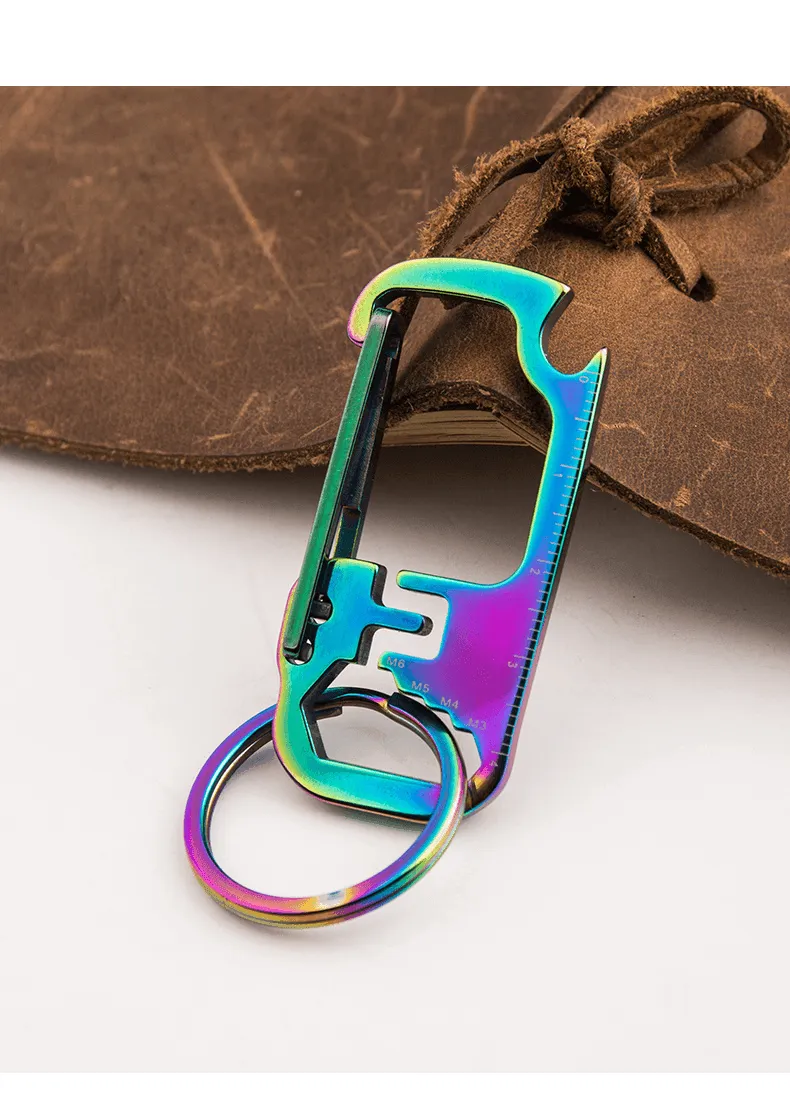 EDC Keychain Multi-Tool - Stainless Steel Bottle Opener