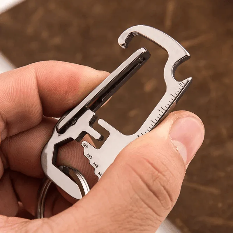 EDC Keychain Multi-Tool - Stainless Steel Bottle Opener