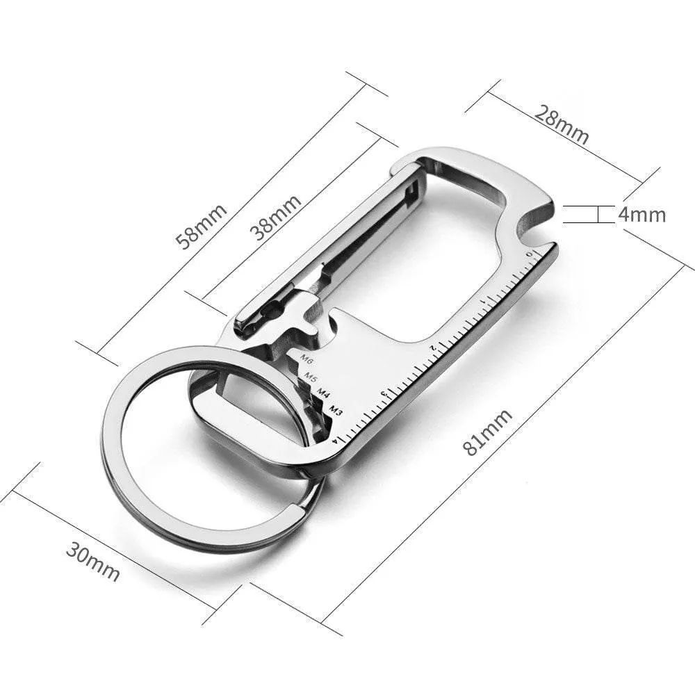 EDC Keychain Multi-Tool - Stainless Steel Bottle Opener
