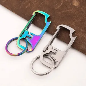 EDC Keychain Multi-Tool - Stainless Steel Bottle Opener