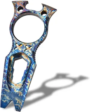 edc pry bar keychain bottle opener titanium multi-function tool Small and portable mini crowbar wrench For Outdoor And Everyday Use