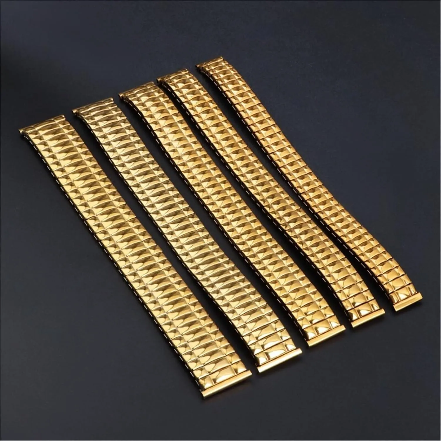 Elastic Stainless Steel Strap Metal Elastic Stretch Elastic Strap 18mm20mm Men's Women's Wristband Compatible Smart Watch Quartz Watch
