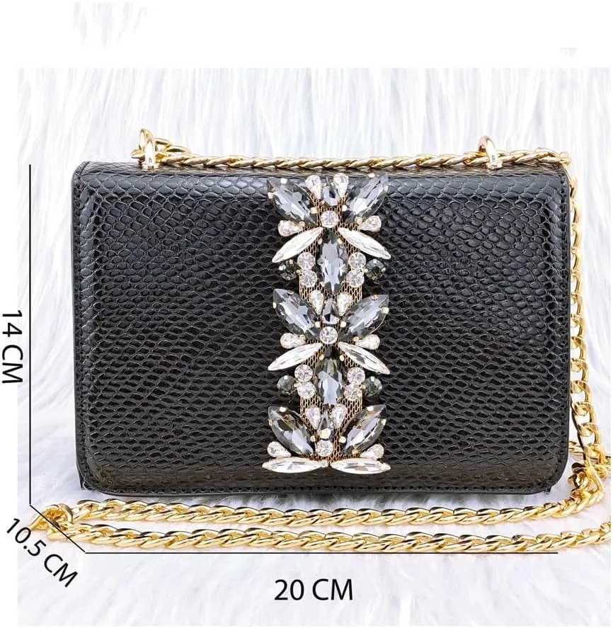 Embossed Varnish with Large Diamonds adorns Classic Noble Women's Shoes and Bag Sets(39)