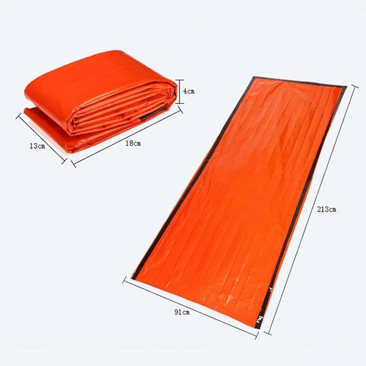 Emergency Sleeping Bag, Emergency Sleeping Bags for Survival 6 Pack, Survival Sleeping Bags Pocket Size Thermal Life Tent Survival Gear Supplies