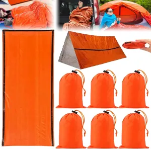 Emergency Sleeping Bag, Emergency Sleeping Bags for Survival,Tiny Portable Thermal Waterproof Bivy Sack Blanket for Camping, Hiking, Outdoor.