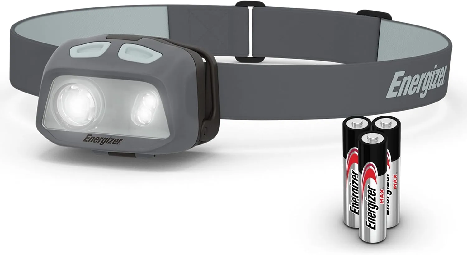 Energizer HDL40 LED Headlamp, 500 Lumen, IPX7 Waterproof, Multi-Colored Headlamp, Hands-Free Light, Batteries Included