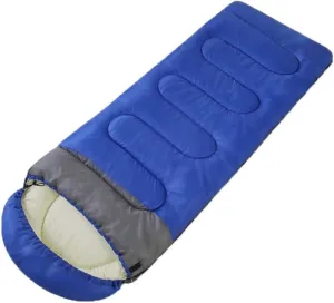 Envelope Sleeping Bag 3 Season Lightweight Comfort Portable Great for Adults Kids Camping Backpack Hiking with Compression Sack Extreme Temp