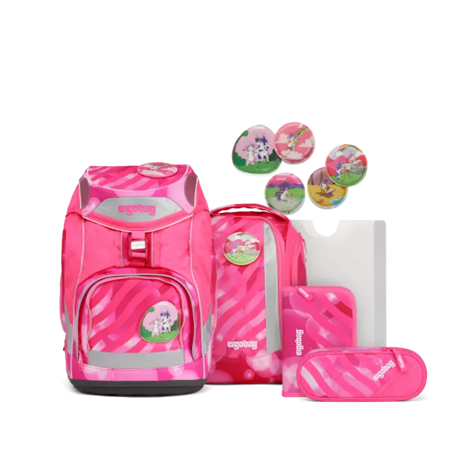 ergobag Pack School Bag 6-piece Set WonBearful Unicorn NEO Edition