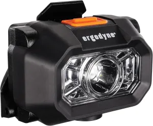 Ergodyne Skullerz 8978 Intrinsically Safe Hard Hat Headlamp Light, Compatible with Ergodyne Skullerz Hard Hats and Safety Helmets,Black
