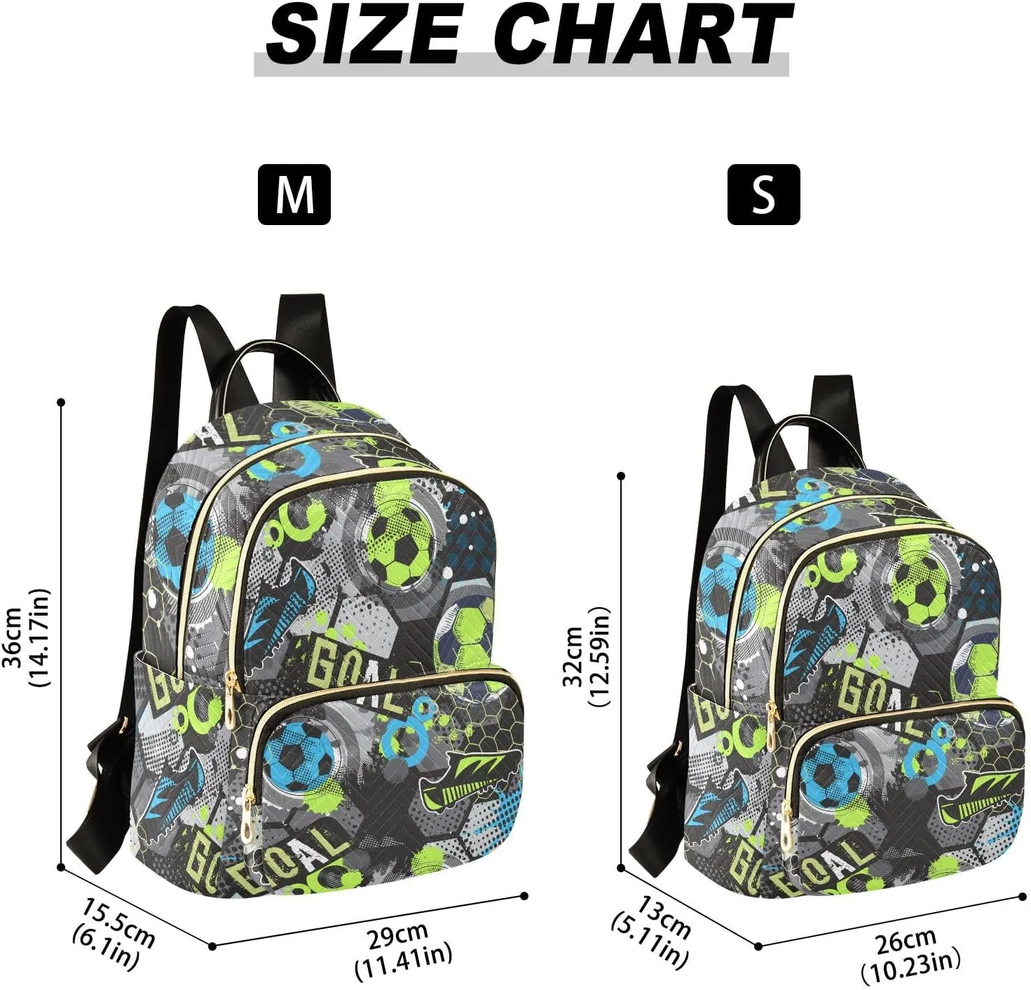 Exnundod Backpack Purse for Women Abstract Football Chaotic, Mini Fashion Backpack Soccer Goal Lightweight Casual Daypack Shoulder Bag Travel Backpack, Medium