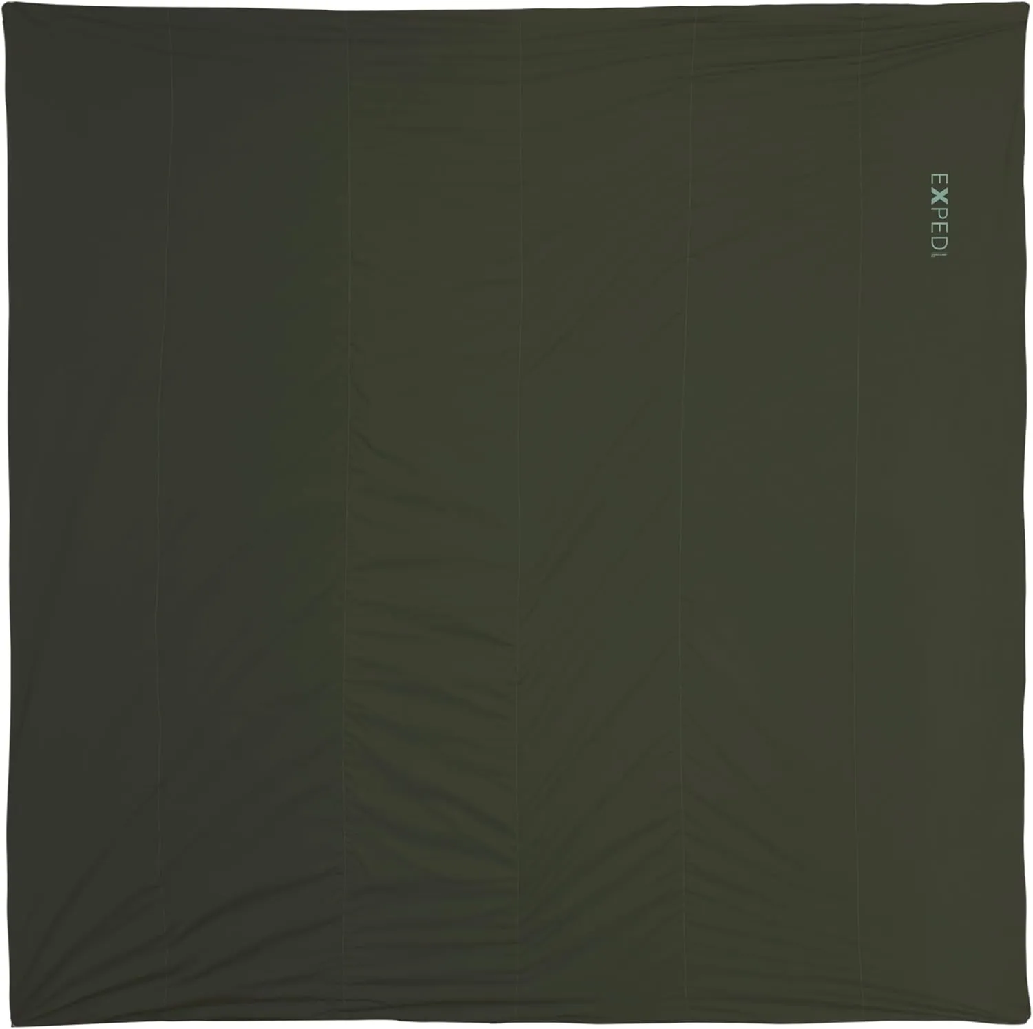 Exped LuxeWool Blanket - Warm, Wool Camping Throw Designed with Coak Clips and a Sling Bag for Easy Packing in Car, Van & Backpacking Trips, Moraine, Duo