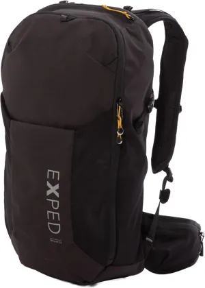Exped Skyline 20 Liter Backpack - Lightweight Daypack Used for Hiking, Day Trips, and Travel, Hip Belt, Rain Cover, Storage and Bladder Compartment, Medium/Long, Black