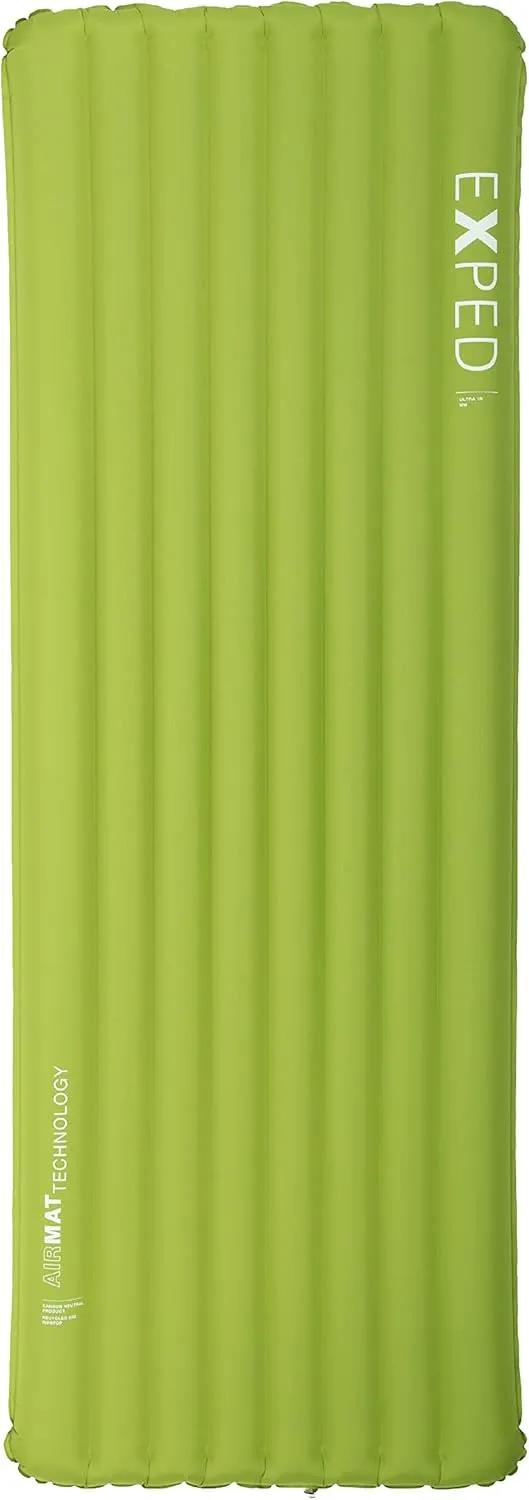 Exped Ultra Series: 1R, 3R, 5R, 7R Single & Duo - Lightweight Backpacking Mat - Packable and Comfortable - Sleeping Pad with Pumpbag for Self-Inflation