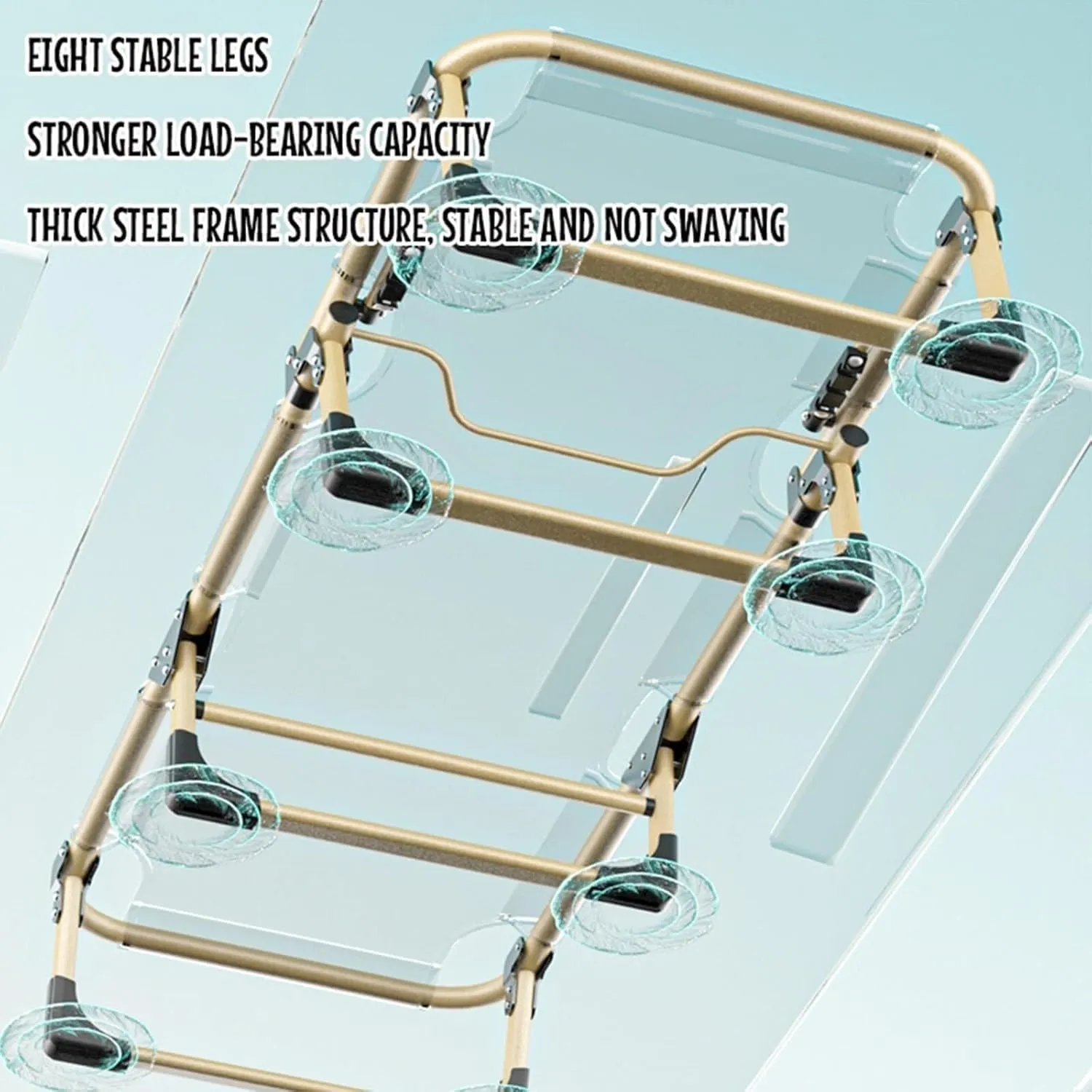 EYPKPL cots for Sleeping Portable Camping Cots 5 Position Adjustable Backrest Camping Cots for Adults with Pillow Load 330 Lbs Cots for Camping Stretching Freely