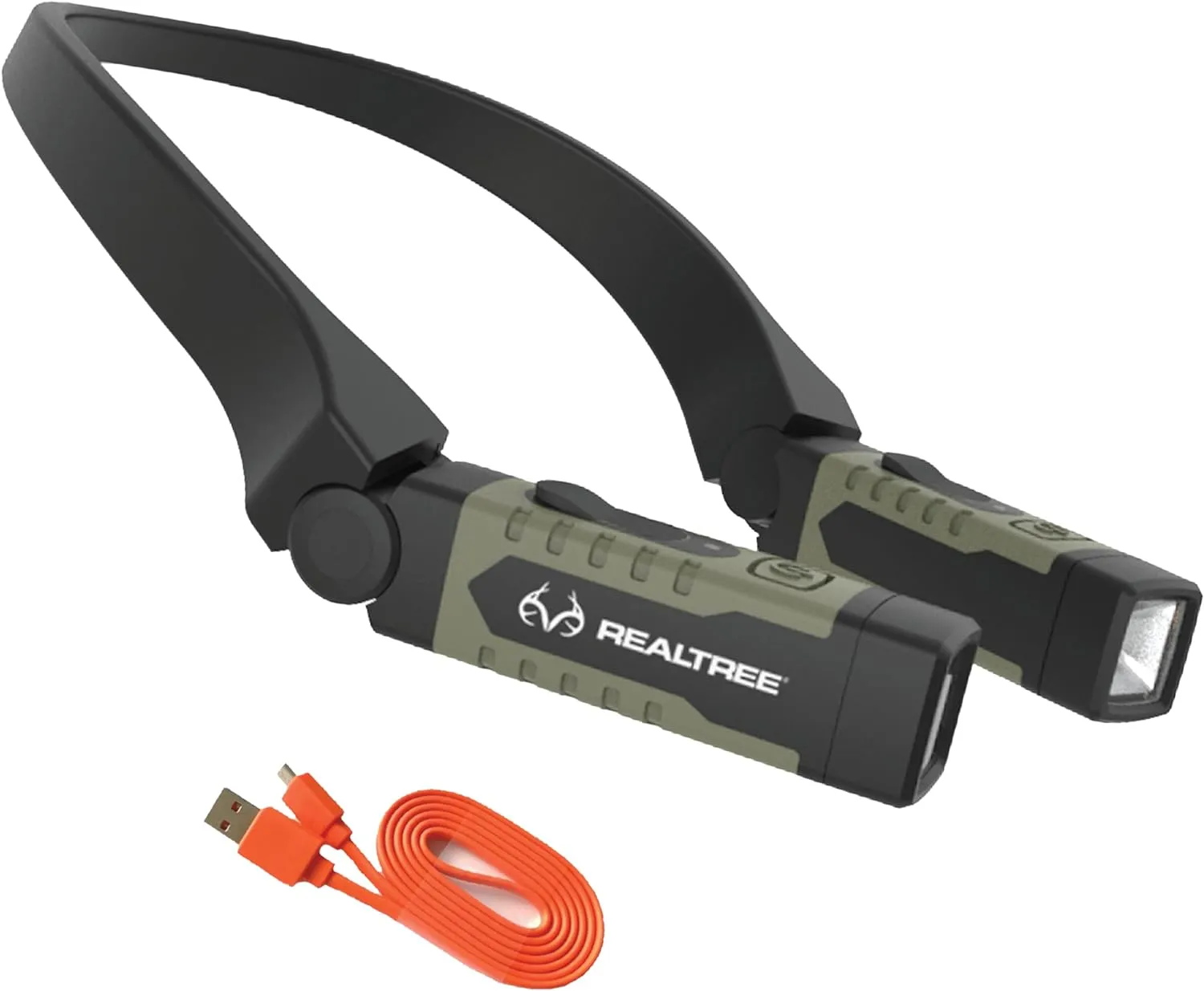 EZRED RT357, Real Tree 300 lumen Neck Light, Red and White light, For Hands-Free Lighting, Hunting, Fishing Light