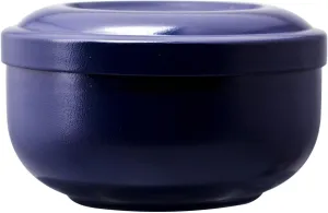 F&Y Stainless Steel Beard Soap Cream Bowl, Washable & Multi Functional, Ideal for Trimming & Foaming, Lasting Shaving Accessory with Blue Finish for Mens Grooming Kit