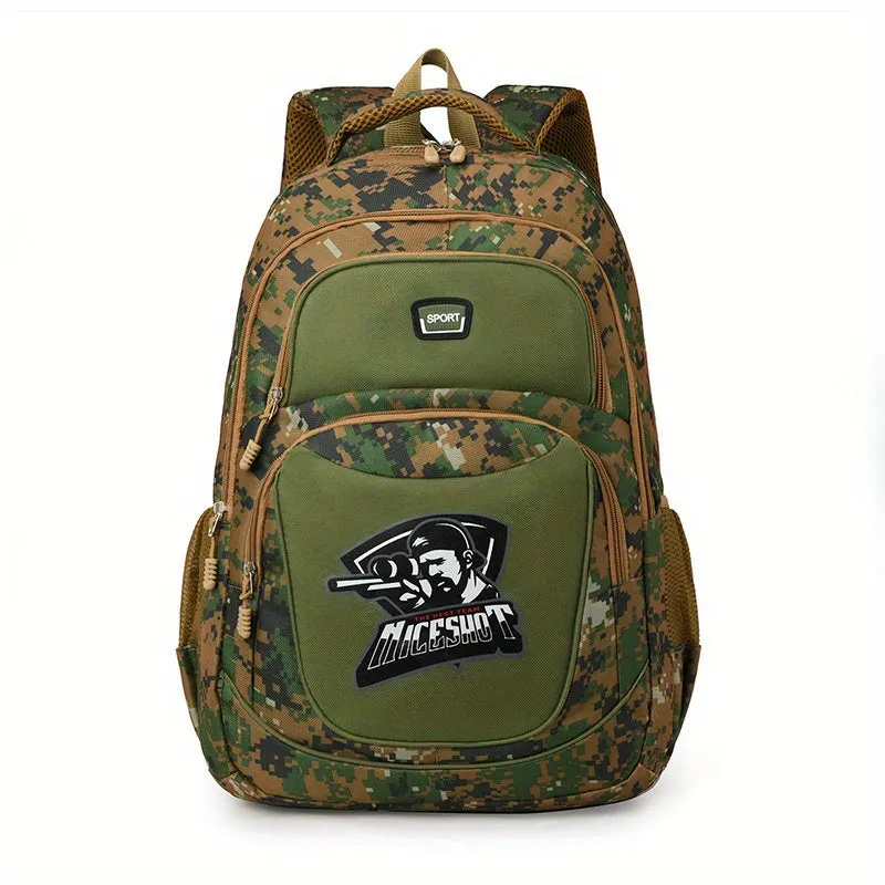 Fashion Camouflage Print Knapsack | Casual Large Capacity