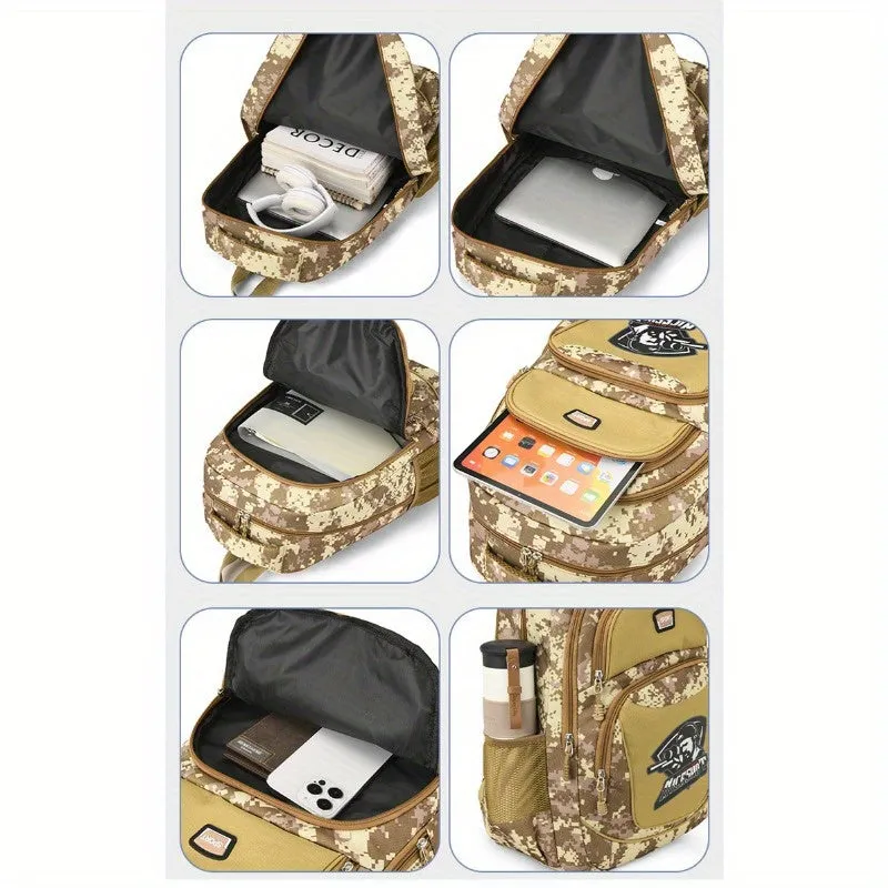 Fashion Camouflage Print Knapsack | Casual Large Capacity