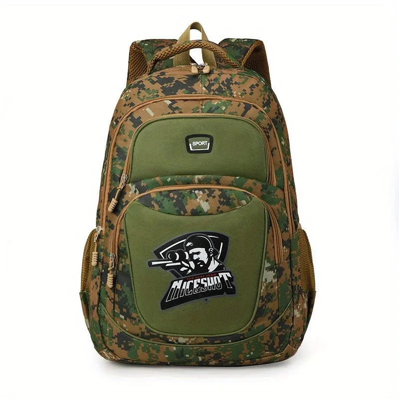 Fashion Camouflage Print Knapsack | Casual Large Capacity