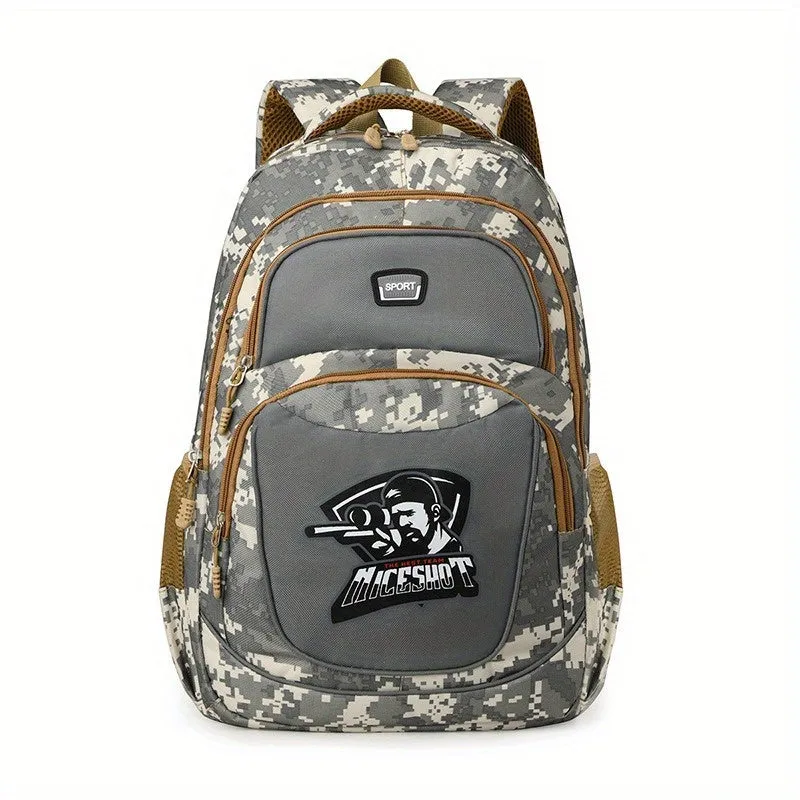 Fashion Camouflage Print Knapsack | Casual Large Capacity