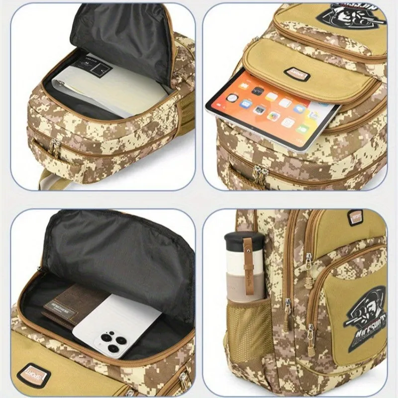 Fashion Camouflage Print Knapsack | Casual Large Capacity