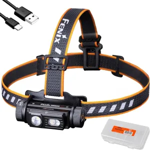 Fenix HM60R Headlamp, 1300 Lumen USB-C Rechargeable with Flood Light, Red Light and LumenTac Organizer