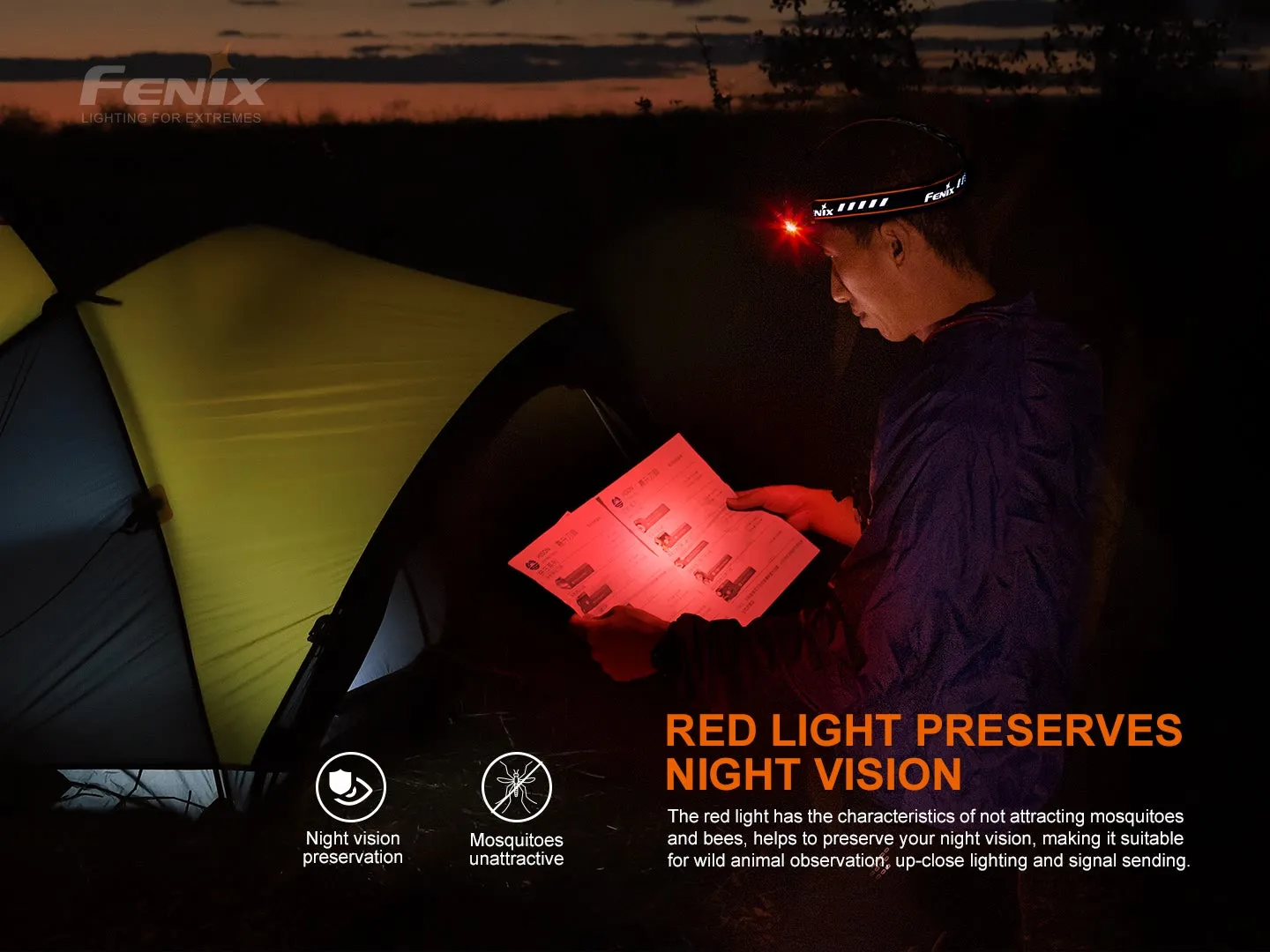 FENIX HM70R Rechargeable Headlamp   E-Lite Mini Flashlight
